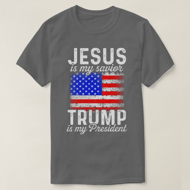 T-shirt Jésus comme Sauveur I comme Président (Design devant)