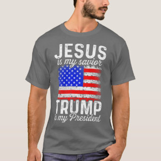 T-shirt Jésus comme Sauveur I comme Président