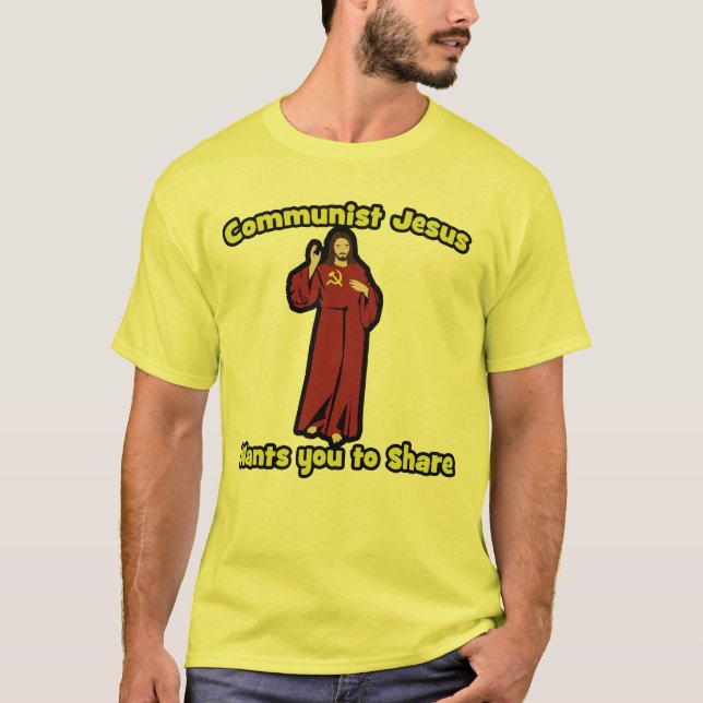 T-shirt Jésus communiste (Devant)