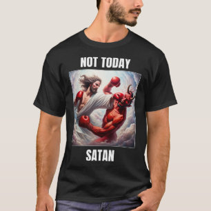 T-shirt Jésus Contre Satan Dans Un Match De Boxe - Pas Auj
