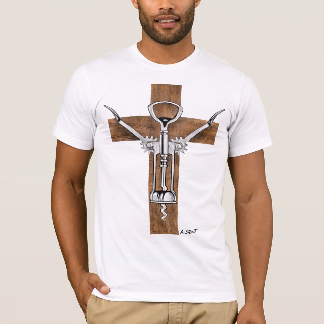 T-SHIRT  JESUS CORKSCREW (Devant)