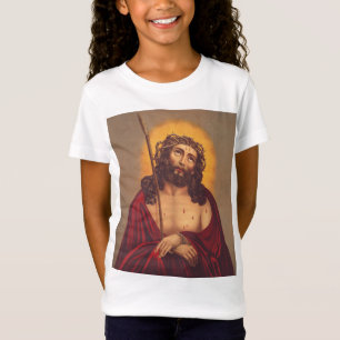 T-Shirt Jésus Couronné d'Épines Art Sombre