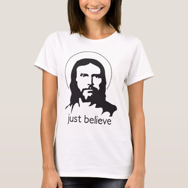 T-shirt Jésus croient juste (Devant)
