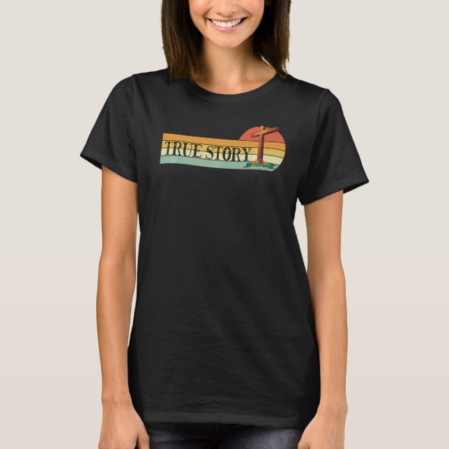T-shirt Jésus Croix HISTOIRE VÉRITABLE Pâques et Bible chr (Devant)