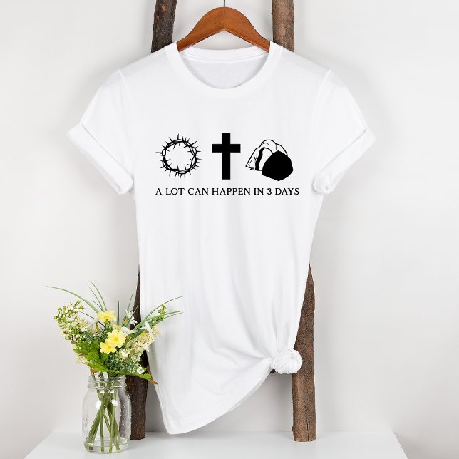 T-shirt Jésus Croix Résurrection Pâques 3 Jours Bible (Créateur téléchargé)
