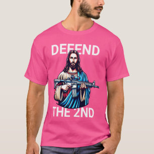 T-shirt Jésus défend le 2ème amendement Constitution améri