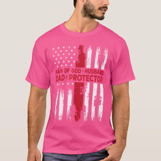 T-shirt Jésus Dieu Homme Religieux De Dieu Mari Papa Protè