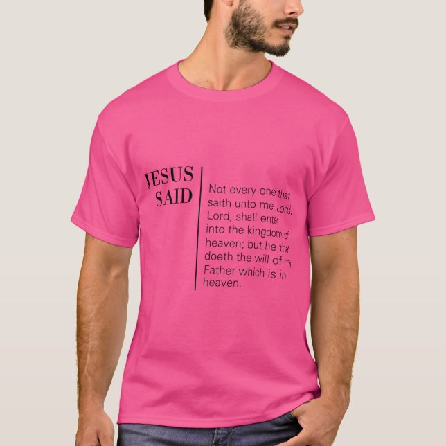 T-shirt Jésus Dit Matthieu 721 (Devant)