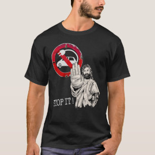 T-shirt Jésus dit non aux voitures électriques