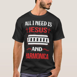 T-shirt Jésus drôle Harmonica Bouche Orgue