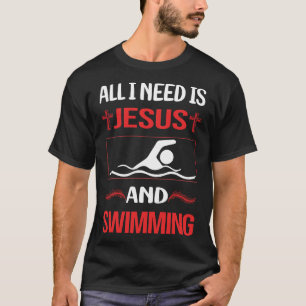 T-shirt Jésus drôle natation nage nageur