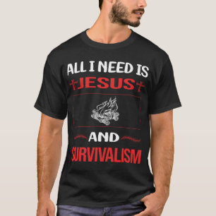 T-shirt Jésus drôle Survivalisme Préparateur Préparateurs