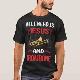T-shirt Jésus drôle Trombone Tromboniste