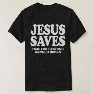 T-shirt Jésus économise du temps pour lire des livres inte