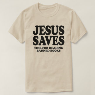 T-shirt Jésus économise du temps pour lire des livres inte