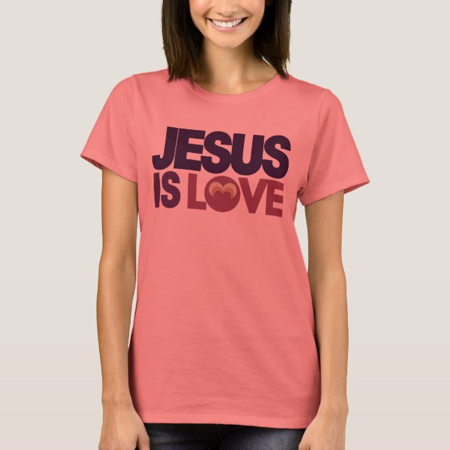 T-shirt Jésus est amour (Devant)