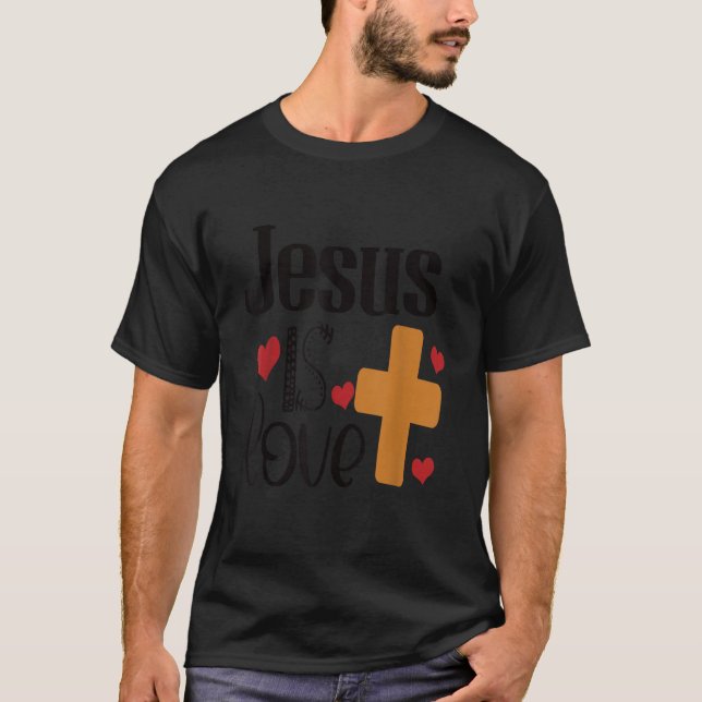 T-shirt Jésus est Amour (Devant)