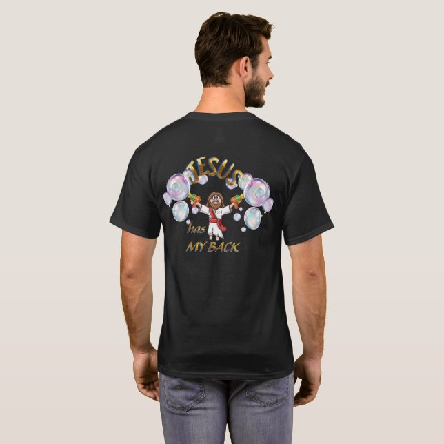 T-SHIRT JÉSUS EST DERRIÈRE MOI (Dos entier)