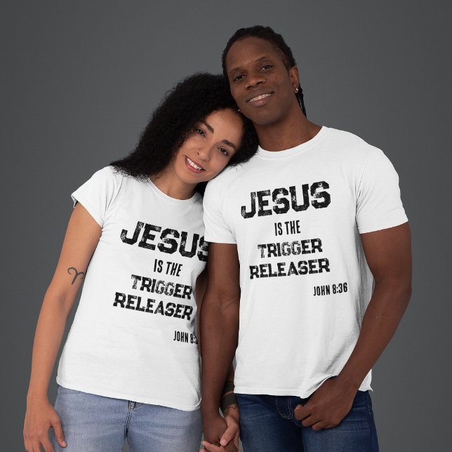 T-shirt Jésus est la Foi Écriture Libératrice Déclencheur (Créateur téléchargé)