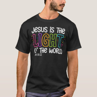 T-shirt Jésus Est La Lumière Du Monde Jean 812 Vbs