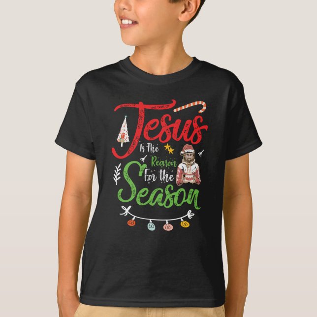 T-shirt Jésus est la raison de la saison (Devant)