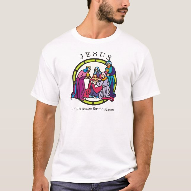 T-shirt Jésus est la raison de la saison (Devant)
