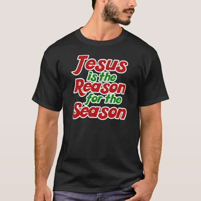 T-shirt Jésus est la raison de la saison de Noël (Devant)