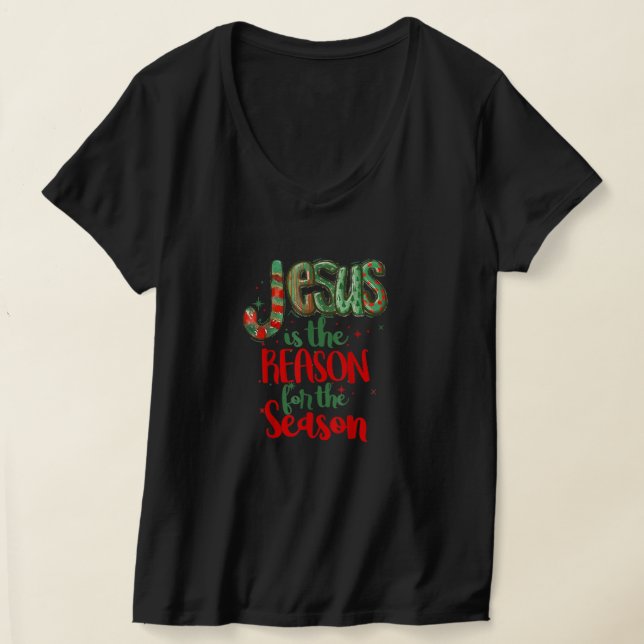T-shirt Jésus Est La Raison De La Saison De Noël Drôle (Poser)