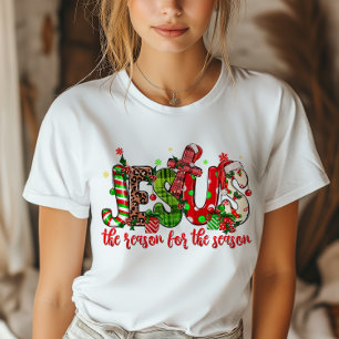 T-shirt Jésus Est La Raison De La Saison Foi Noël
