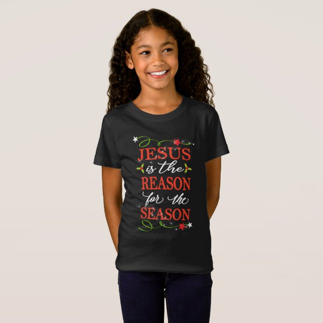 T-Shirt Jésus est la raison de la saison folklorique (Devant entier)