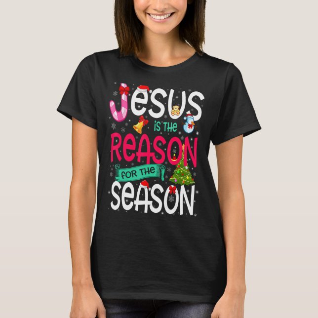 T-shirt Jésus Est La Raison De La Saison Noël Paja (Devant)