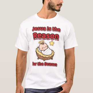 T-shirt Jésus est la raison de la saison Petit Jésus