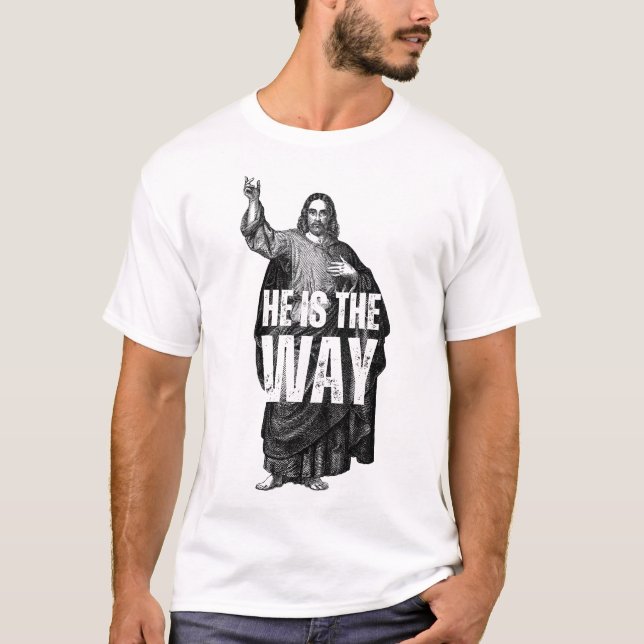 T-shirt Jésus est la voie (Devant)
