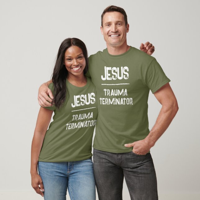 T-shirt Jésus est le Code QR des Écritures du Terminateur  (Unisexe)
