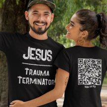 Jésus est le code QR Terminateur de Trauma Chrétie
