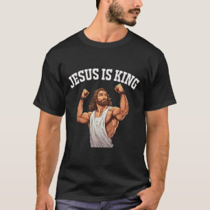 T-shirt Jésus Est Le Roi De La Douleur De Bodybuilding Et