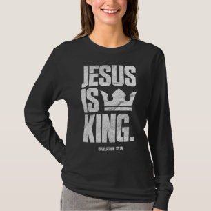 T-shirt Jésus Est Le Roi Écriture Biblique Chrétienne Cita