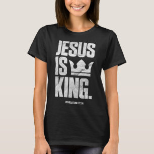 T-shirt Jésus Est Le Roi Écriture Biblique Chrétienne Cita
