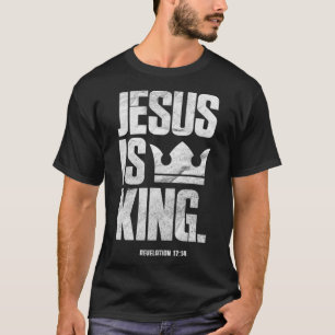 T-shirt Jésus Est Le Roi Écriture Biblique Chrétienne Cita