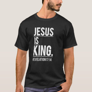 T-shirt Jésus Est Le Roi Écriture De La Bible Chrétienne