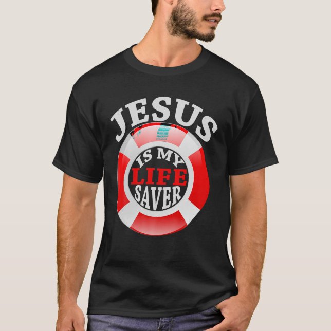 T-shirt Jésus est ma chemise chrétienne salvatrice pour fe (Devant)
