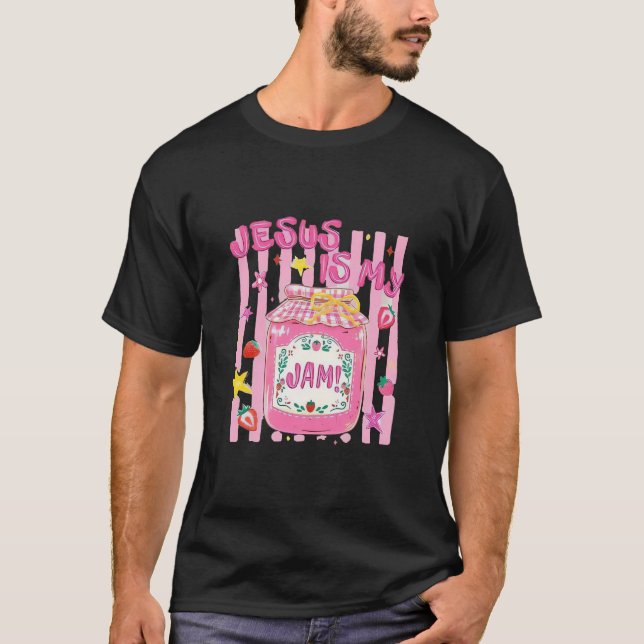 T-shirt Jésus est ma confiture de fraises (Devant)