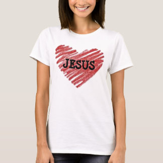 T-SHIRT JÉSUS EST MON COEUR