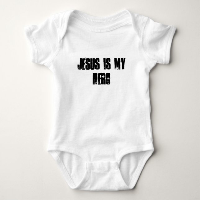T-SHIRT JÉSUS EST MON HÉROS (Devant)