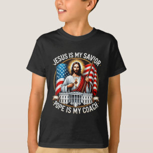 T-shirt Jésus Est Mon Pape Sauveur Est Mon Coach Élection