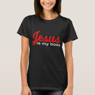 T-shirt Jésus est mon patron conception chrétienne pour le