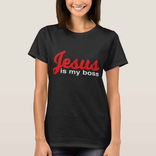 T-shirt Jésus est mon patron conception chrétienne pour le (Devant)
