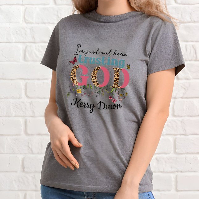 T-shirt Jésus est mon plan de rocher confiant Dieu (Créateur téléchargé)