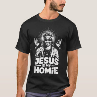 T-shirt Jésus Est Mon Pote Style de Rue de la Foi Chrétien