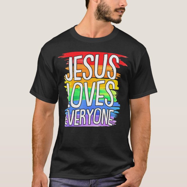 T-shirt Jésus Est Mon Rocher Et C'Est Comme Ça Que Je Roul (Devant)